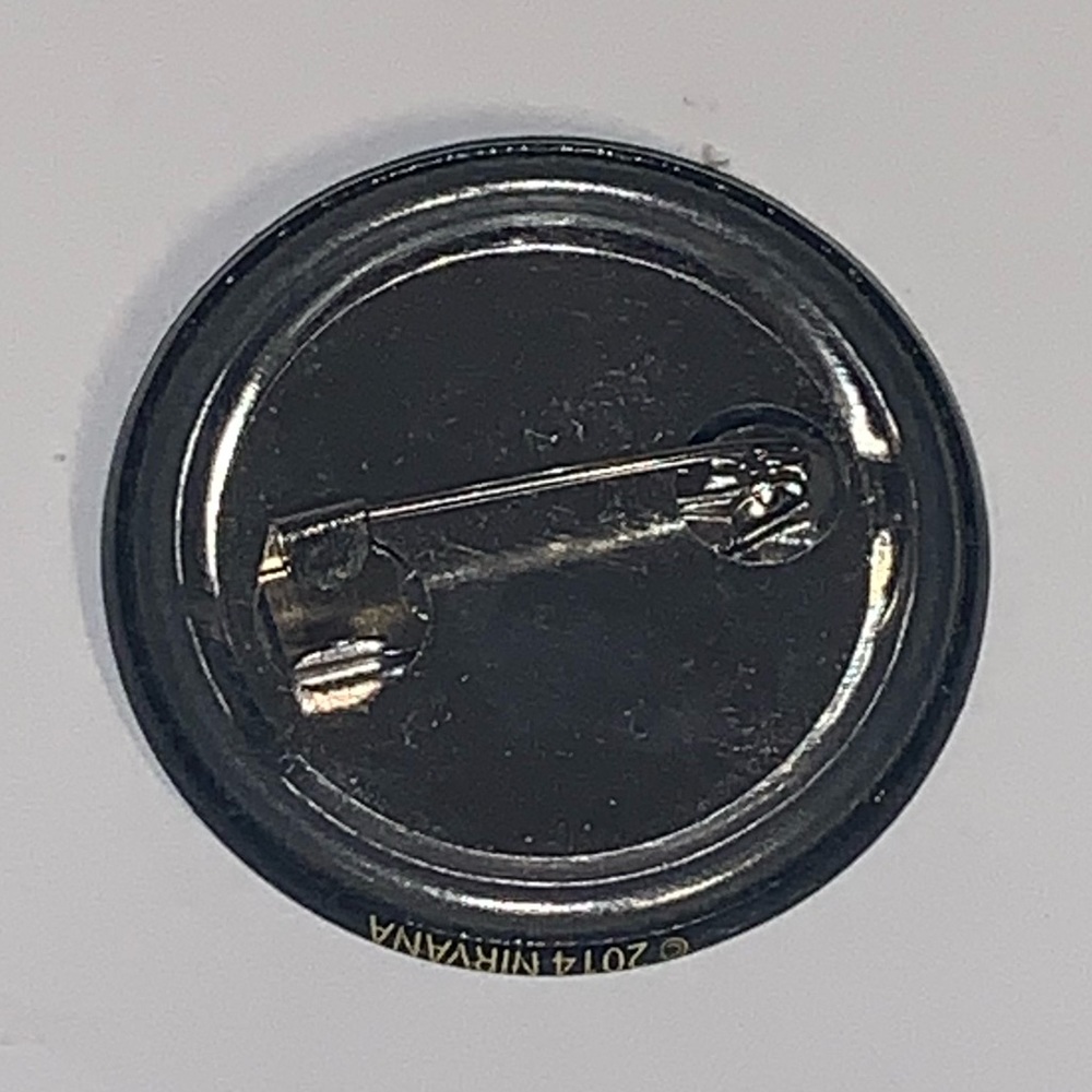 🎸 [4/$25] 2014 NIRVANA SMILEY FACE LOGO PIN BACK BUTTON BADGE 🎸 - Picture 2 of 4